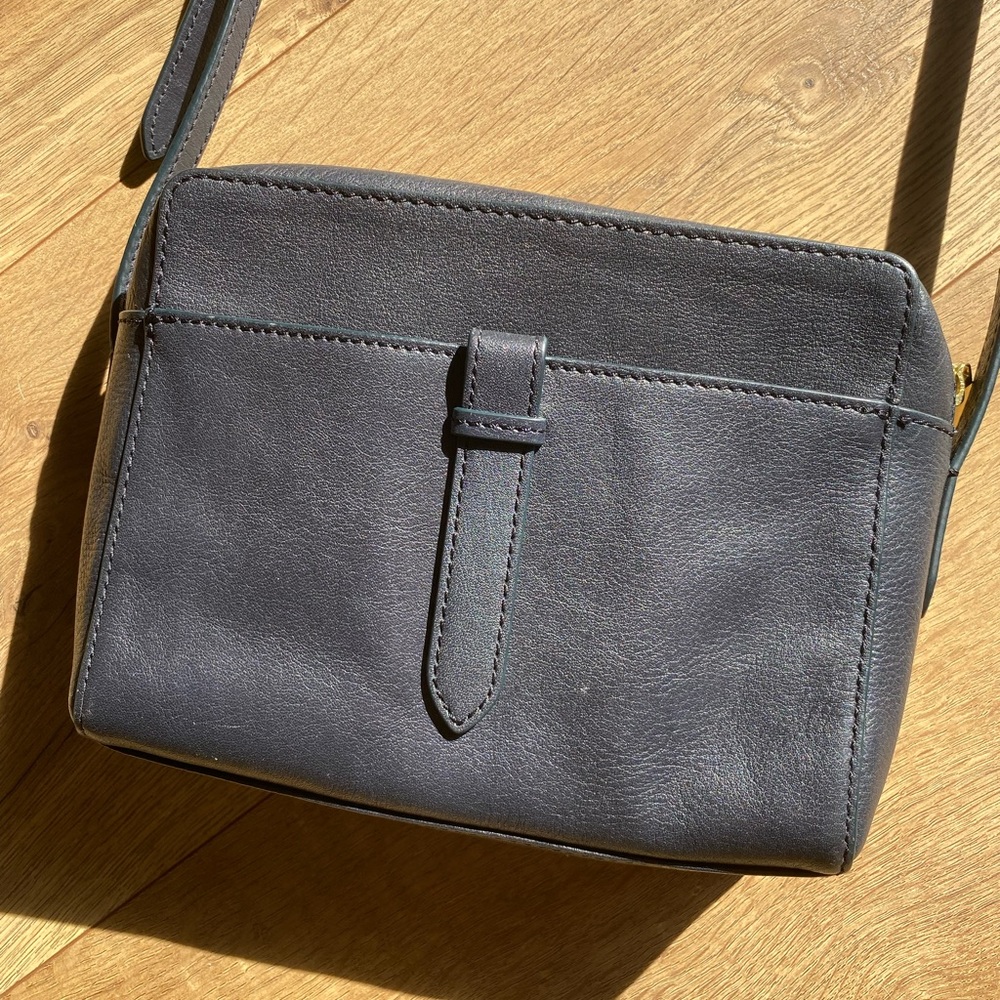 Fossil Vintage Classic Black Crossbody Bag Purse